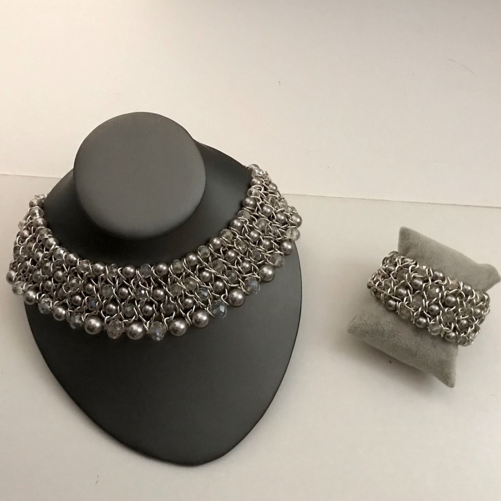 Gorgeous Statement Necklace and Bracelet Set